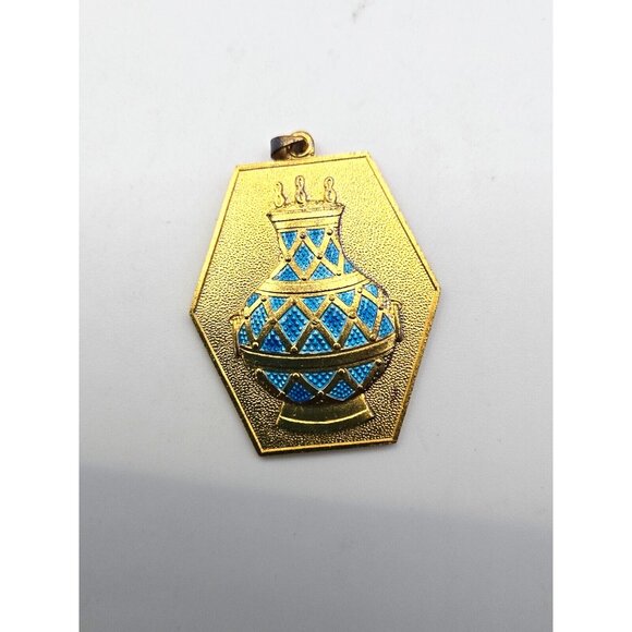 VTG Peking Enamel Pendants from the 1960s - 70s complete set of 10 in silk case - Picture 4 of 16